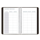Blueline - Agenda Scolaire Quotidien/Mensuel D’Août À Juillet - Couverture Souple - 8 po H x 5 po l - Noir - Bilingue-Dates juliennes