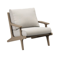 Modway - Saratoga Terrasse extérieure Bois de teck Fauteuil, Caillou-Fauteuil extérieur en bois de teck