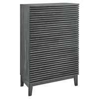 Modway - Render 5 tiroirs Coffre commode, Charbon de bois-Coffre commode du milieu du siècle