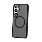 TUFF8 - Samsung Galaxy S25 - Étui Glideguard certifié Qi2 - Smokenoir-Compatible MagSafe : Les étuis MagSafe TUFF8 sont dotés d'aimants puissants pour un alignement sûr avec n'importe quel chargeur MagSafe et sans fil pour une charge plus rapide et plus facile