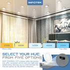 ShoppingAll - Impotek Lumière de plafond encastrée LED 4” 5 CCT avec boîte de jonction - 2700K/3000K/3500K/4000K/5000K - Dimmable IC Classé ETL Étoile d’Énergie 9W 800LM - RCL1-9W4IN (Paquet de 12)-Satisfaction garantie - Nous soutenons notre produit avec une garantie de 5 ans, complétée par un support client canadien dédié. Faites confiance à notre engagement pour assurer un achat en toute confiance