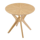 Modway - Crossroads Rond 24 po Bois Table d’appoint - Chêne-Pieds en bois massif