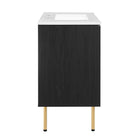 Modway - Chaucer 36" Vanette de salle de bain - Noir Blanc-9