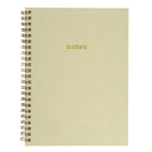 Gry Mattr - Cahier de notes à spirale - 6 po x 8 po - Ligné - 80 feuilles - sauge-La couverture est faite de sous-produit de kiwi