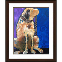 Wait Here par Jenny Foster - Impression encadree - 31" x 39"-Impression d'art de haute qualité avec passe-partout et encadrement professionnel