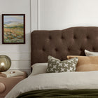 Modway - Annabel Mélange de lin premium Tête de lit complète, Cacao-5 positions de montage ajustables