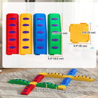 Qaba - Barre d’équilibre pour enfants avec patins antidérapants - multicolore - lot de 12-Un merveilleux cadeau d’exercice, idéal pour les jeux actifs des enfants 
