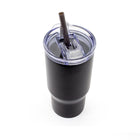 Gry Mattr - Tasse de voyage avec paille - 700 ml - Noir-Base mince