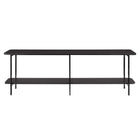 Manhattan Comfort - Console moderne Celine 70,87 po - Noir-Console basse moderne contemporaine parfaite pour le salon et le bureau à domicile