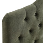 Modway - Annabel Mélange de lin premium Tête de lit Queen, Sauge-7