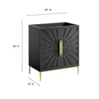 Modway - Awaken 30" Armoire à coiffeuse de salle de bain - Noir-8