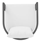 Modway - Tahoe Terrasse extérieure Aluminium pour patio Tabouret de comptoir - 36,5 po - Blanc-8