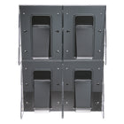 Deflecto - Systèmes muraux pré-assemblés Stand-Tall - 4 compartiments - Format magazine - transparent-Polycarbonate transparent