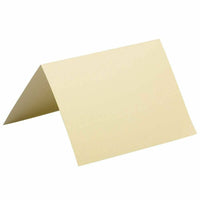 JAM Paper - Strathmore - Cartes pliantes - 80 lb - Format A7 - 5,25 po x 7,25 po - Vélin ivoire - paquet de 25-Couleur : ivoire tissé.
