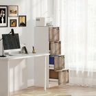 HOMCOM - Classeur 4 tiroirs pour documents format lettre/A4 avec serrure - blanc-Design vertical compact qui permet de gagner de la place au sol dans tout bureau à domicile 
