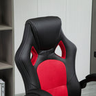 HOMCOM - Chaise de bureau style voiture de course - rouge-Garantie limitée du fabricant de 90 jours