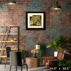Porto Cafe Italia par Alan Blaustein - Impression encadree - 34" x 30"-Reproduction de qualité muséale aux couleurs éclatantes