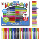 The Pencil Grip - TPG620 Ensemble de peinture tempera solide Thin Stix (classique - néon - métallique) - paquet de 24-Excellent sur du papier affiche, du carton, du bois et de la toile - et PLUS encore!