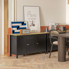 HOMCOM - Buffet bahut de rangement 47,2 po L - noir-Utilisez-le comme meuble de couloir, buffet, meuble d’appoint et plus encore 