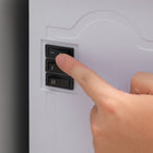 HOMCOM - Poêle électrique portable 18 po avec protection contre la surchauffe - blanc-Arrêt automatique pour la protection contre la surchauffe