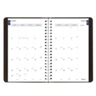 Blueline - Agenda Scolaire Quotidien/Mensuel D’Août À Juillet Couverture Souple - 8 po H x 5 po l - Noir - Anglais-Une page par jour lignée