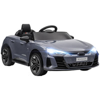 Aosom - Audi RS e-tron GT voiture électrique pour enfants sous licence 12V avec télécommande, klaxon, musique - gris-Audi RS e-tron GT sous licence 12V garantit un design authentique 