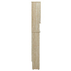Modway - Render Par-dessus les toilettes Faux travertin Armoire de rangement de salle de bain in Travertin-Étagères ajustables