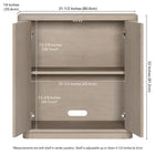 Hudson&Canal - Meuble d'appoint Easton 32 po de largeur - Blanc aulne-8