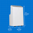 Danby - Climatiseur portable 12 000 BTU - Blanc-Le climatiseur portable SACC 10 000 refroidit les espaces jusqu'à 500 pieds carrés.