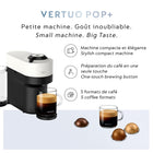 Nespresso - Machine à capsules Vertuo Pop+ par Breville - Blanc-Durabilité : les capsules Nespresso sont recyclables. Toutes les capsules en aluminium collectées par Nespresso sont recyclées