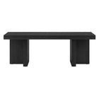 Hudson&Canal - Table basse rectangulaire Dimitra 44" L - Grain noir-La table est fabriquée à partir de matériaux MDF de haute qualité et durables