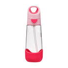 b.box - Bouteille Tritan - 600ml - Fizz Flamant-Forme triangulaire unique, facile à saisir pour les enfants