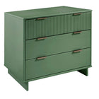 Manhattan Comfort - Granville commode et table de chevet modernes - vert sauge - ensemble de 2-Base de balai moderne ouverte avec pieds latéraux, ajoutant un design de mode sans couture et de la durabilité