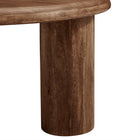 Modway - Mavina Manche Bois de manguier Table basse - Noyer-7