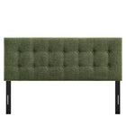 Modway - Emily Tissu tapis Tête de lit King Size, Feuillage-Assemblée requise