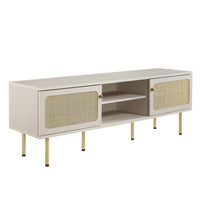 Modway - Cambria 60 po Meuble TV, Blanc-Meuble téléviseur moderne