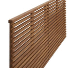 Modway - Render Fixation murale Tête de lit King, Noyer-Construction durable en panneaux de particules