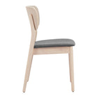 Zuo - Kellua Chaise de salle à manger - Gris/Naturel - Ensemble de 2-Dimensions: 20,9 po L x 18,3 po L x 32,7 po H