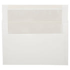 JAM Paper Enveloppes d'invitation A9 doublées d'aluminium - 5,75 x 8,75 po - Blanc avec feuille d'ivoire - paquet de 50-Couleur : blanc avec doublure en aluminium ivoire, La feuille donne à l’enveloppe une brillance naturelle