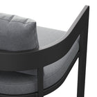 Modway - Tahoe Terrasse extérieure Aluminium pour patio Chaise de bar - 44,5 po - Gris-8