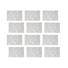 Maxwell & Williams - Accents de Table Napperon Rectangulaire - 45 x 30 cm - Feuille Argentée - Paquet de 12-Essuyer avec un chiffon humide