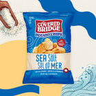 Covered Bridge - Potato Chips Sel de Mer - Cuites a la Marmite - 60g - Paquet de 24-Zero gras trans