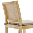 Modway - Ovard Bois et rotin Tabouret de comptoir - Naturel-8
