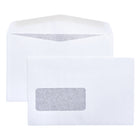 Enveloppes à fenêtre simple SupremeX pour feuillet T4, 24 lb, blanc, 5 3/4 pox 9 po, 500/bte-24lb.  