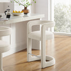 Modway - Winslow Performance Velvet Tabouret de comptoir - Alabaste-Rembourrage résistant aux taches
