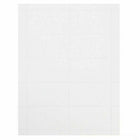 JAM Paper - Marque-places de table pliables - 80 lb - 2 3/16 po x 3 po - 3/8 po - Marque-places à panneaux tissés blanc brillant Strathmore - paquet de 25-Taille : 2 3/16 x 3 3/8 pouces