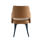 Manhattan Comfort - Lot de 2 fauteuils de salle à manger modernes Tremont 58 cm, revêtement similicuir, coloris Saddle-Assemblage minimal requis Matériel inclus