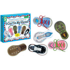 Cartes de laçage « Je peux nouer mes chaussures » de Carson Dellosa Education, niveau PK-1 -Améliorez la motricité fine et la coordination œil-main tout en apprenant à nouer vos chaussures