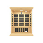Westinghouse - Sauna infrarouge 3 places avec luminothérapie - 155 cm (l) x 109 cm (p) - Brun jaune-Lumières DEL de chromothérapie