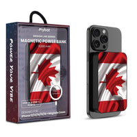 MyBat - Batterie externe Pro 10 000 mAh - Drapeau du Canada-Designs imprimés stylés et uniques